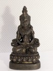 Phra Kring Avalokiteshvara Thai Amulet Talisman Miniature Metal Statue Figurine 