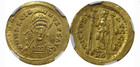 Byzantine Gold Solidus Marcian Ad450-457 Ngc Xf Ancient Roman Coin Rare