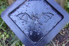Bat Tile Mold Plaster Cement Halloween Plastic Casting Mould 6  X 6  X 1 3 