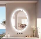 Led Oval Bathroom Mirror Waterproof Lightstrip Antifog Vanity Mirror Ultra Brigh