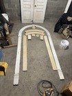   Antique Circle Top Double Entrance French Doors With Moldings 48 X 106 Salvage