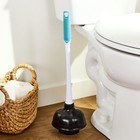 Great Value Deluxe Toilet Plunger 16 In Ergonomic Handle Heavy Duty Black