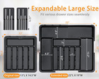 Silverware Organizer Expandable Large Kitchen Drawer Organizer Utensil Organizer