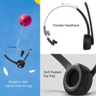 Over Head Headphone Mic Bluetooth5 3 Wireless Headset For Phone Business Driver