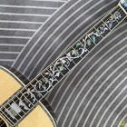 D45 Acoustic Guitar Ebony Fingerboard Abalone Flower Inlays Natural