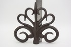 Vintage 7  Cast Iron Spear Finial Fence Topper Wrought Iron Post Cap Ornament