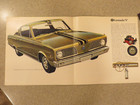Vintage Original 1966 Plymouth Barracuda Sales  Brochure