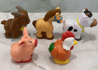 Fisher Price Little People Farm Animals Figures Barn Farmer Toy Play Gift Set