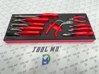 Snap-on Tools Usa New Red 10-piece Diagonal Cutter Pliers Foam Set Pldc1000fr