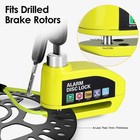 2x Motorcycle Bicycle Anti-theft Wheel Disc Brake Lock Security Alarm Waterproof