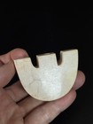 Chinese Antique Jade Ornament Carving Beast Face Liangzhu Culture                                     