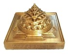Meru Shri Sri Shree Yantra Shri Chakra 4 Inch Base 2600 Gram Panchdhatu Metal