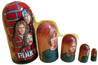 Pink Floyd Nesting Doll russia 5-pieces Set  4 5  Tall wood new bonus