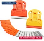 2 Sets Razor Blade Scrapers  Plastic Scraper Tool Extra 10 Plastic Razor Blades