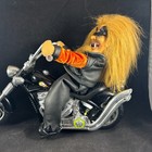 Dan Dee Halloween Musical Animated Motorcycle Werewolf Wolfman Bad Moon Rising