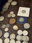 Mixed Lot Of Canadian 80  Silver Coins - Early Dates 69 Dimes 17 Quarter 1 Half
