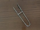 Antique Pierced Floral Asparagus Pastry Serving Tongs Guide Bar 179g