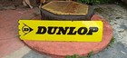Dunlop Tyres Oil Gas Vintage Advertising Enamel Sign Board Automobile Old H25