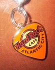 Atlantic City Hard Rock Cafe Guitar Pick Bracelet Charm Orange Nwt New Jersey