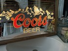 Vintage 1984 Adolph Coors Beer Bar Sign Light Up Mirror In  Frame 25   x 17    Read