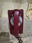 1980s Western Electric Bell 554 Red Rotary Dial Wall Mount Telephone Vintage