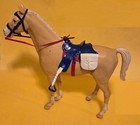 Usa Old Glory Red White   Blue Tack Thunderbolt Horse Figure Johnny West Marx