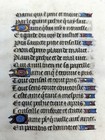 Book Of Hours Leaf 1475 France  Vellum Illuminated Manuscript Antique Framed 