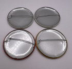 Button Pin 4 Lot  Vintage 60s-70s Wise Guy Pinback Metal Novelty Buttons 2  Pins