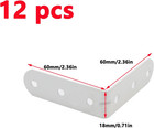 L Bracket Corner Braces 12pcs 90 Degree Right Angle Bracket Heavy Duty L Shape C