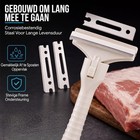 Stainless Steel Meat Scraper handheld Fat Trimmer For Beef   Pork