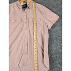Eddie Bauer  Upf 50 Womens Pale Pink Mountain Ripstop Short Sleeve Shirt Xl