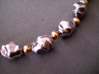 Southwest Style Sterling Silver Nugget Beads   10k Gold Fl Spacersbeads Necklace