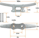 4 Inch 6 Inch 8 Inch 10 Inch Dock Cleat hot Dipped Galvanized Cast Iron electrop