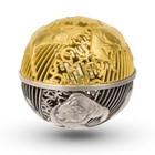 2022  5 Samoa Bull And Bear - 2 Oz Pure Silver Spherical Filigree Coin