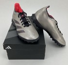 Men s Adidas Predator League Tf Futbol Soccer Cleats Silver Black If6376