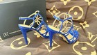 Blue Formal Strappy Shoes 10 Women
