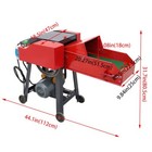 4-blades Corn Straw Chaff Hay Cutter Pulverizer W belt Conveyor 220v 400-800kg h