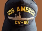 Uss America Cv-66 U s Navy Ship Hat Official Military Ball Cap U s a  Made
