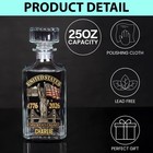 Custom American 250th Anniversary Decanter Glass Set Patriotic Whiskey Gift Usa