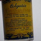 Antique Colgate   s Brilliantine Bottle W  Original Label   Metal Stopper Barber