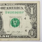 Ink Well Contamination Error Dollar Bill Collectible Black Serial Number 2013 D
