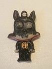 Vintage Rare Celluloid Googly Eye Halloween Scary Cat Cracker Jack Charm Japan 