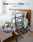 Bed Rails For Elderly Adults Safety  180   Foldable Bed Rail With Adjustable Heig