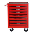 7 Drawers Rolling Tool Box Cart Tool Chest Tool Storage Cabinet With Lock   Key