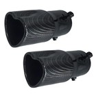 Car Exhaust Tip 2 5 Inch Inlet  Universal Heart Shaped Exhaust Carbon Fiber