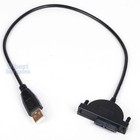 Usb 2 0 To Mini Sata Ii 7 6 13pin Adapter Converter Cable For Cd dvd Rom Hdd