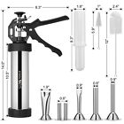 2 Pound Jerky Gun Kits Jerky Maker Gun Stainless Steel Sausage Stuffer