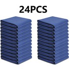 24pcs 80  X 72  Durable Moving Blankets Heavy-duty Shipping Furniture Pads Blue 