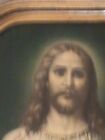 Antique Art Deco 1930s Sacred Heart Of Jesus Ornate Religious Art Print