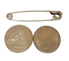 Niftyplaza Extra Large 2  Safety Pins - Heavy Duty Industrial Strength Nickel   